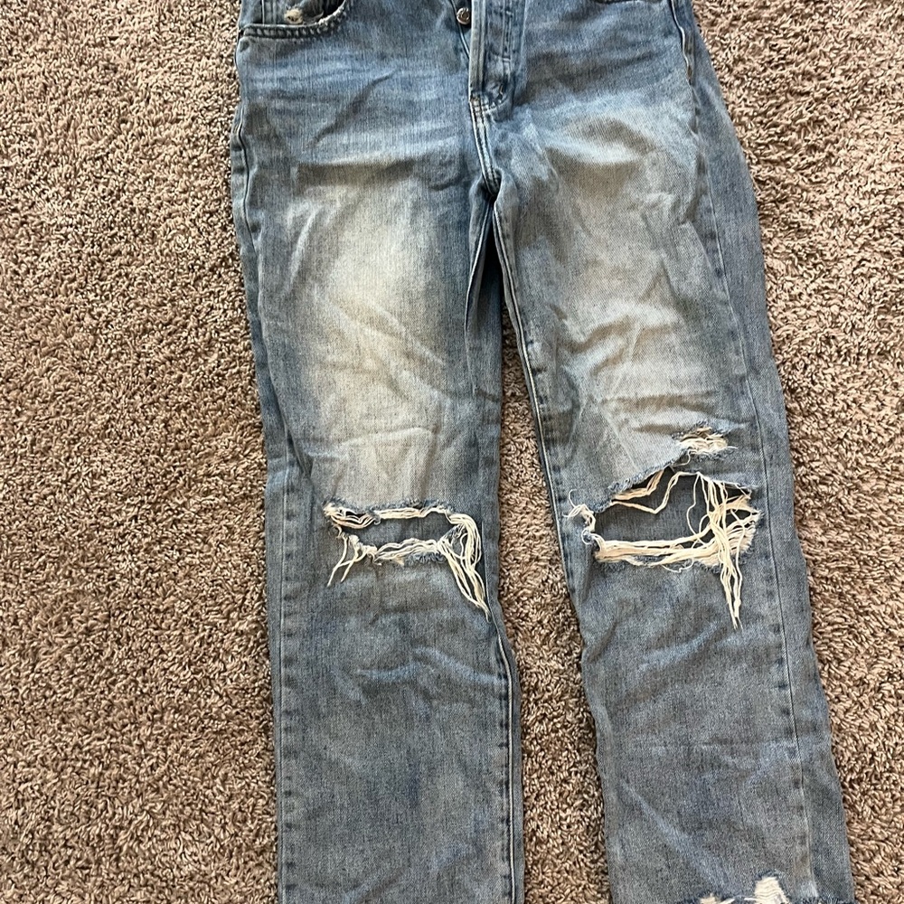 Pistola Women Light Blue Distressed Skinny Jeans